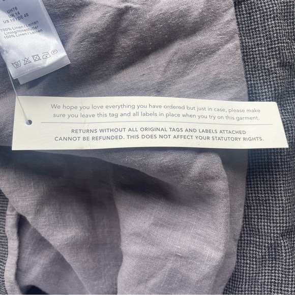 New! Poetry Linen washed gray jacket nwt 33092 - Picture 6 of 9